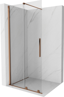 Mexen Velar Walk-in sprchová stěna 75x200, 8 transp., růžové zlato 871-075-000-03-60