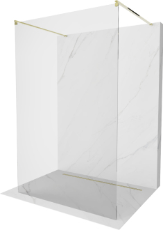 Mexen Kioto volně stojící sprchová stěna 180x200, transp. 8, zlatá 800-180-002-50-00