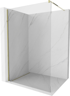 Mexen Kioto Walk-in sprchová stěna 85x200 cm, transparent 8, zlatá 800-085-101-50-00