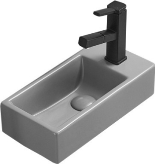 Mexen Inez umyvadlo na desku 40 x 20 cm, světle šedá matná - 21484061L