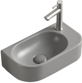 Mexen Viera pravé umyvadlo na desku 40 x 21 cm, světle šedá matná - 21274061R
