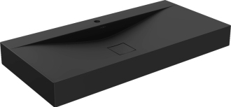 Mexen Poli umyvadlo na desku z konglomerátu 1/O 100 x 48 cm, černá - 23021071