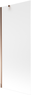 Mexen Next vanová zástěna jednokřídlá 80 x 150 cm, mráz, růžové zlato - 895-080-000-00-30-60