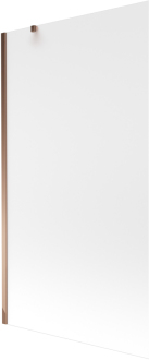 Mexen Next vanová zástěna jednokřídlá 100 x 150 cm, mráz, růžové zlato - 895-100-000-00-30-60