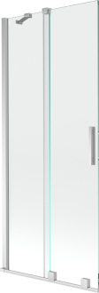 Mexen Velar vanová zástěna posuvná 80x150, transp., chrom 896-080-000-01-01