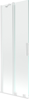 Mexen Velar 2-křídlá vanová zástěna posuvná 70x150 cm, transparent, bílá 896-070-000-01-20