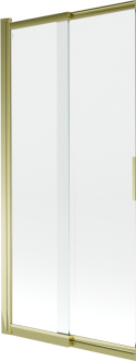Mexen Fox 2-křídlá vanová zástěna posuvná 85x150 cm, transparent, zlatá 891-085-002-50-00