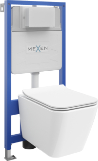 Předstěnová instalace Mexen Felix Slim, s WC Cube a sedátkem soft-close, bílá 61030924000