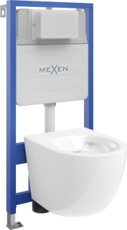 Sada podomítkového WC Mexen, rám Felix Slim s WC mísou Lena, bílá - 6103322XX00