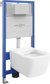 Sada podomítkového WC Mexen, rám Felix Slim s WC mísou Margo, bílá - 6103342XX00
