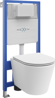 Předstěnová instalace Mexen Felix Slim s WC Rico a sedátkem S-F, bílá mat 61030724001