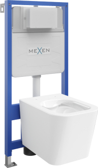 Sada podomítkového WC Mexen, rám Felix Slim s WC mísou Teo, bílá - 6103385XX00