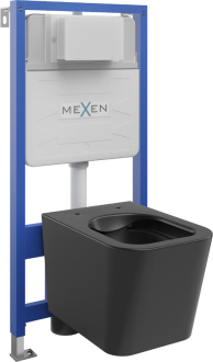 Předstěnová instalace Mexen Felix Slim s WC Teo, matná černá 6103385XX85