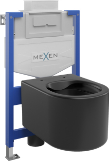 Předstěnová instalace Mexen Felix XS-U s WC Sofia, matná černá 6853354XX85