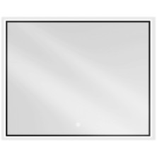 Mexen Erma koupelnové zrcadlo 100x80 cm, LED 6000K, černý rám 9814-100-080-611-70