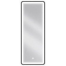 Mexen Coro koupelnové zrcadlo 45x120 cm, LED 6000K, černý rám 9817-045-120-611-70