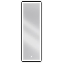 Mexen Coro koupelnové zrcadlo 50x150 cm, LED 6000K, černý rám 9817-050-150-611-70