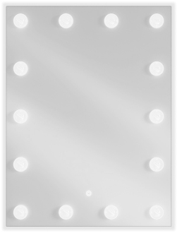 Mexen Dona osvětlené koupelnové zrcadlo 60x80 cm, LED 6000K, 9818-060-080-611-00