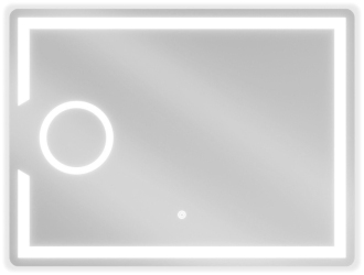Mexen ONYX osvětlené zrcadlo s kosmetickým zrcátkem 80x60, LED 6000K 9813-080-060-611-00