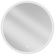 Mexen Erg osvětlené koupelnové zrcadlo, kulaté 80 cm, LED 6000K, 9823-080-080-611-00