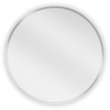 Kulaté koupelnové zrcadlo Mexen Loft 30 cm, nerezový rám - 9850-030-030-000-10