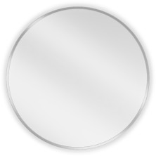 Kulaté koupelnové zrcadlo Mexen Loft 60 cm, nerezový rám - 9850-060-060-000-10