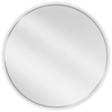 Kulaté koupelnové zrcadlo Mexen Loft 80 cm, nerezový rám - 9850-080-080-000-10