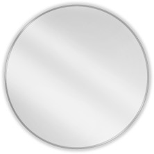 Kulaté koupelnové zrcadlo Mexen Loft 90 cm, nerezový rám - 9850-090-090-000-10