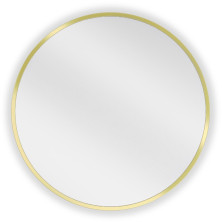 Mexen Loft kulaté koupelnové zrcadlo 30 cm, zlatý rám - 9850-030-030-000-50
