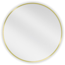 Kulaté koupelnové zrcadlo Mexen Loft 60 cm, zlatý rám - 9850-060-060-000-50