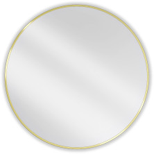 Kulaté koupelnové zrcadlo Mexen Loft 95 cm, zlatý rám - 9850-095-095-000-50