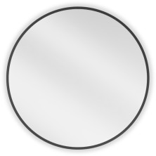 Mexen Loft kulaté koupelnové zrcadlo 60 cm, černý rám - 9850-060-060-000-70