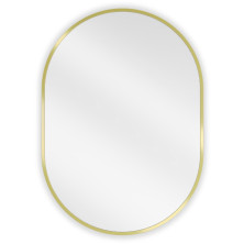 Mexen Loft oválné koupelnové zrcadlo 70 x 50 cm, zlatý rám - 9851-070-050-000-50