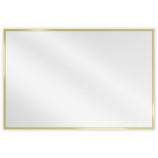 Mexen Loft obdélníkové koupelnové zrcadlo 90 x 60 cm, zlatý rám - 9852-090-060-000-50