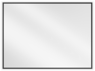 Mexen Loft obdélníkové koupelnové zrcadlo 80 x 60 cm, černý rám - 9852-080-060-000-70