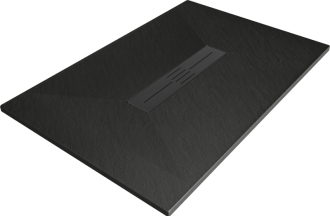 Mexen Toro obdélníková sprchová vanička SMC 130 x 70 cm, černá, černý kryt - 43707013-B