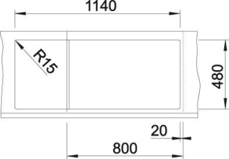 Blanco LEXA 8 S dřez vestavný aluminium granit 524 972