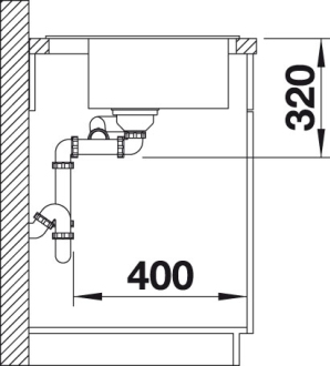 Blanco LEXA 9 E dřez vestavný aluminium granit 524 992