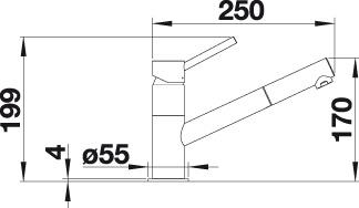 Blanco KANO-S baterie antracit/chrom granit 525 038