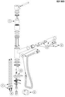 Blanco KANO-S baterie béžová champagne/chrom granit 525 046