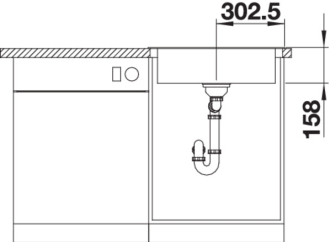 Blanco DANA 6 dřez vestavný nerez přírodní lesk nerez 525 323