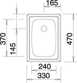 Blanco TOP EE 3x4 dřez vestavný nerez přírodní lesk nerez 501 067