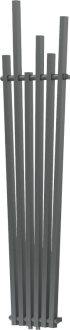 Dekorativní radiátor Mexen Omaha 1800 x 420 mm, 655 W, antracit - W208-1800-420-00-66