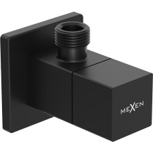 Mexen S rohový ventil pro vodovodní baterie 1/2"x3/8", černý - 79971-70