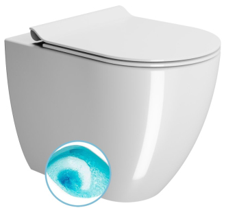 PURA WC mísa stojící, Swirlflush, 36x55cm, spodní/zadní odpad, bílá ExtraGlaze 880311