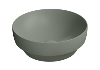 PURA keramické umyvadlo na desku, průměr 40cm, agave mat 884604