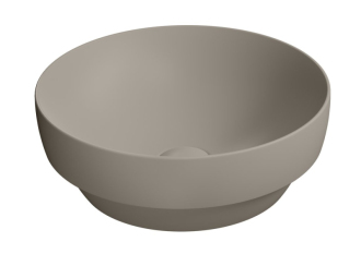 PURA keramické umyvadlo na desku, průměr 40cm, tortora mat 884605