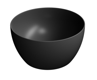 PURA keramické umyvadlo na desku, průměr 42cm, černá mat 885226