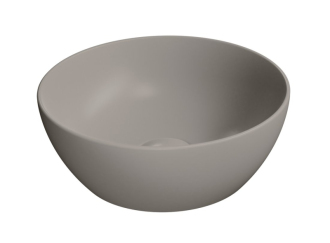 PURA keramické umývátko na desku, průměr 32cm, tortora mat 885405