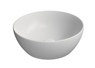 PURA keramické umývátko na desku, průměr 32cm, bílá mat 885409